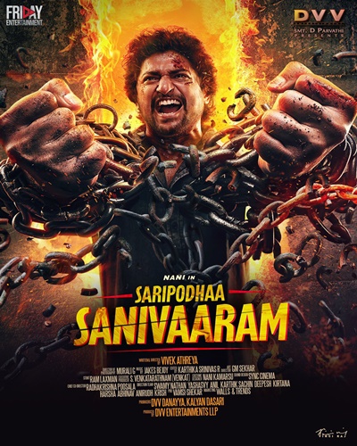 Saripodhaa Sanivaaram 2024 UNCUT Hindi ORG Dual Audio HDRip 480p 400MB 720p 1GB ESubs